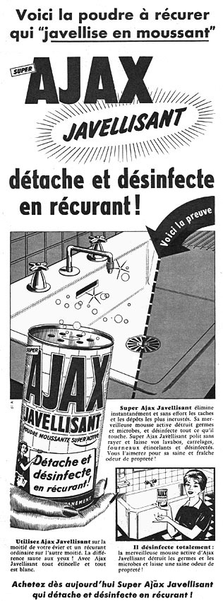 Publicité Ajax 1961