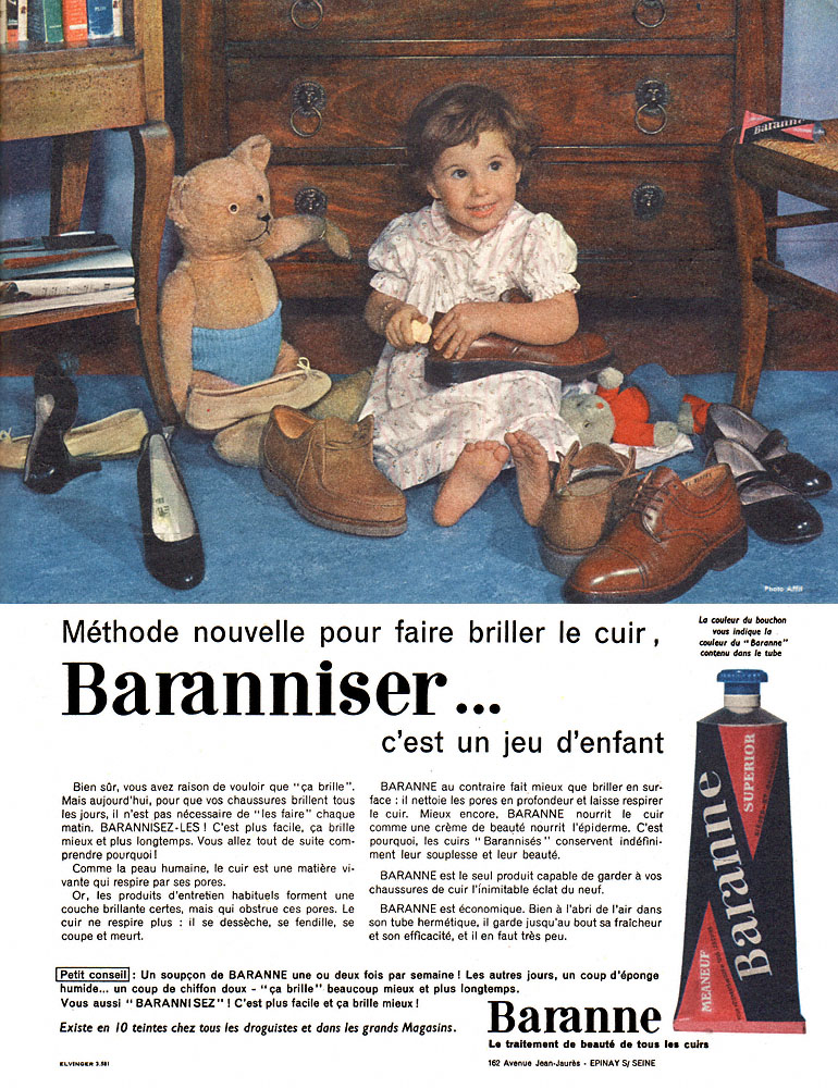 Publicité Baranne 1959