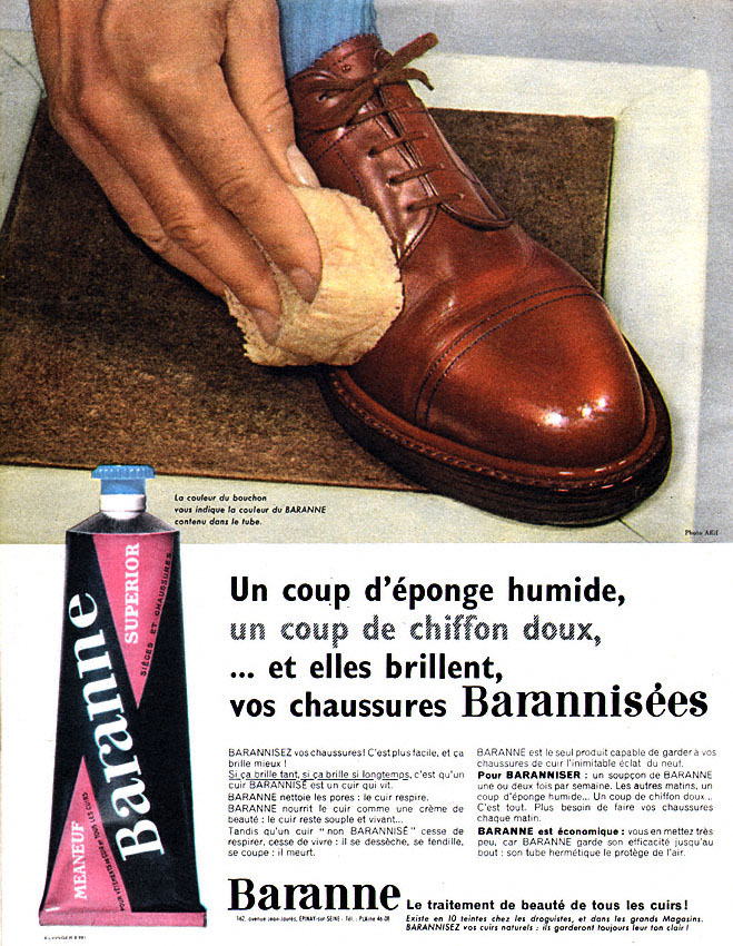 Publicité Baranne 1960