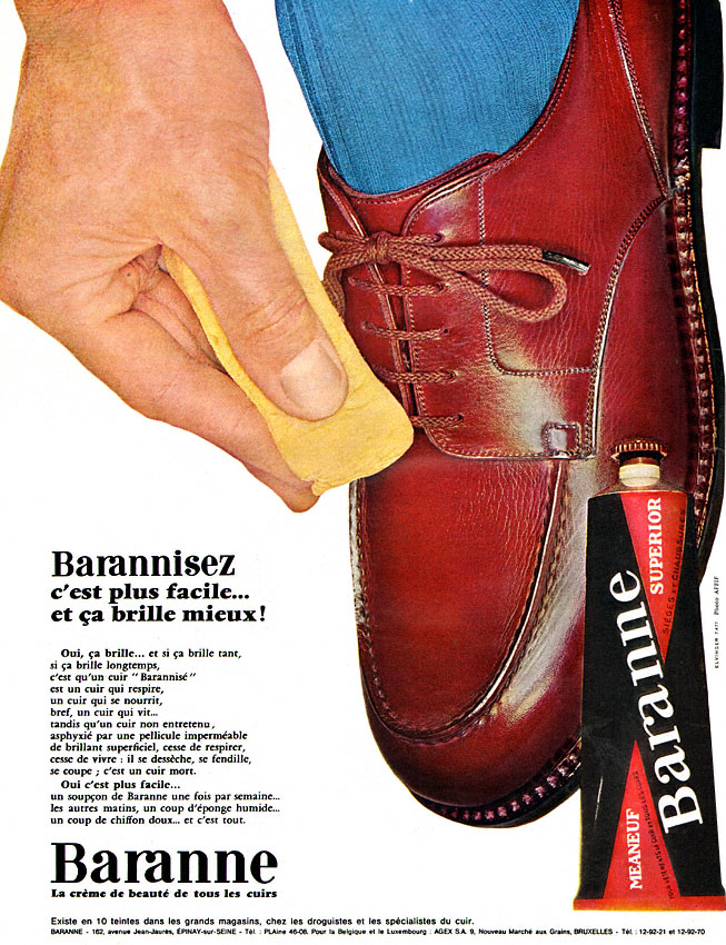 Publicité Baranne 1961