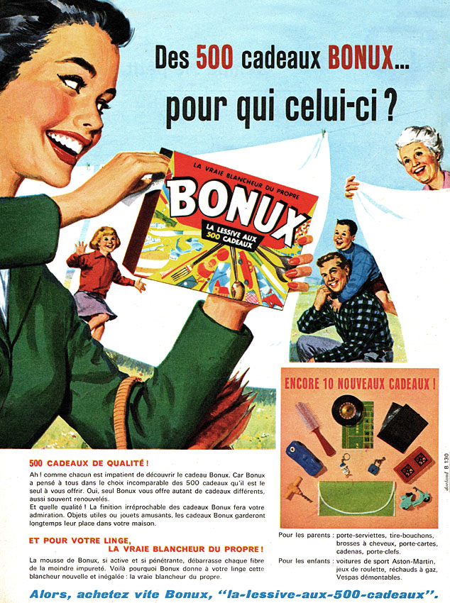 Publicité Bonux 1961