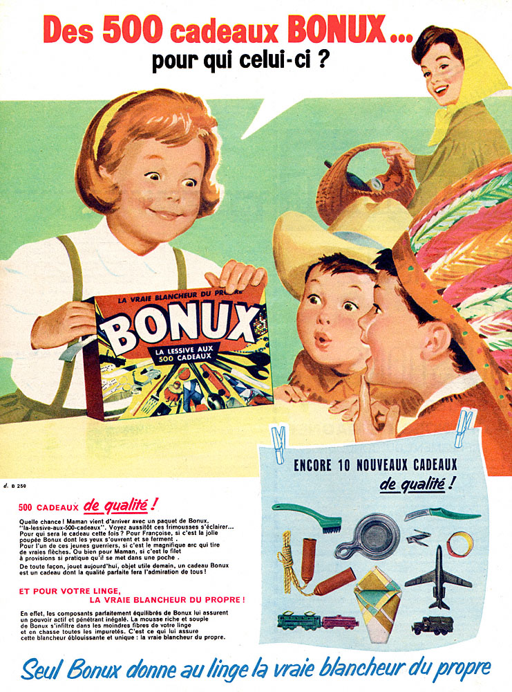Publicité Bonux 1961