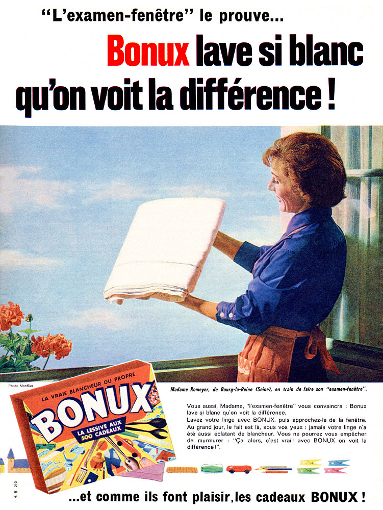 Publicité Bonux 1961