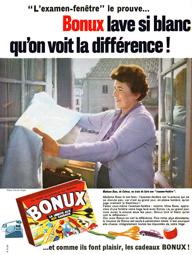 Publicité Bonux 1962
