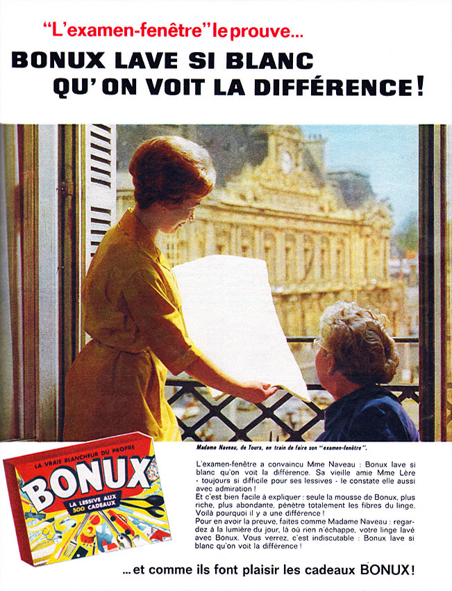 Publicité Bonux 1962