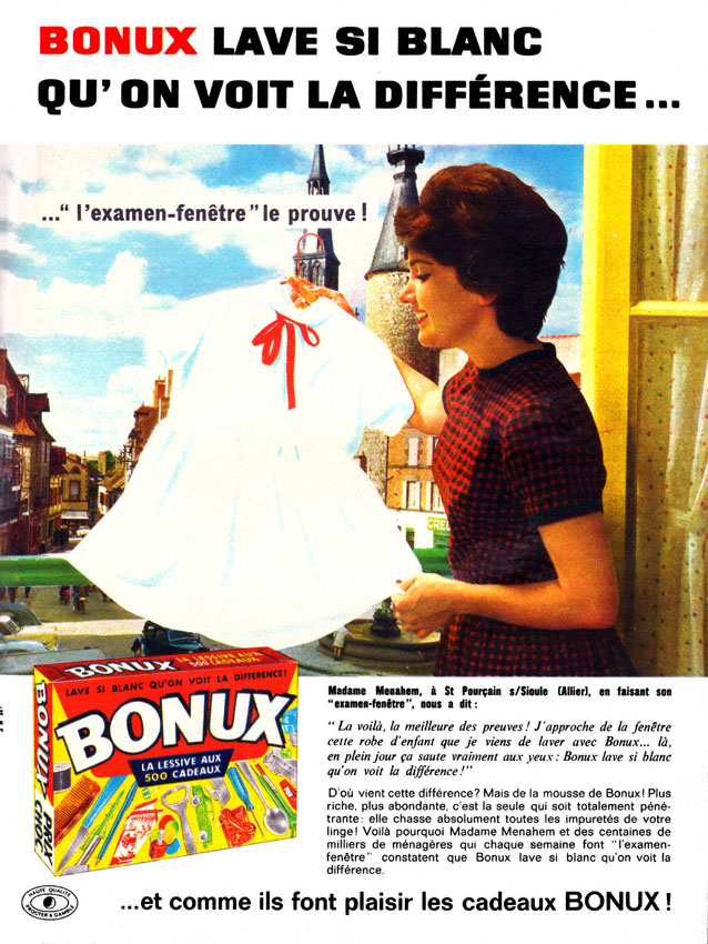 Publicité Bonux 1962