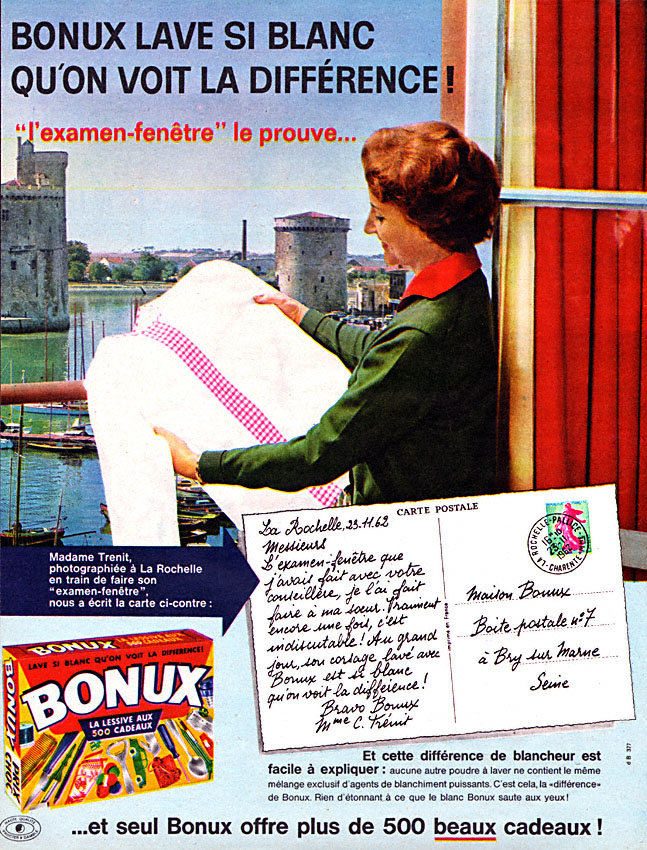 Publicité Bonux 1963