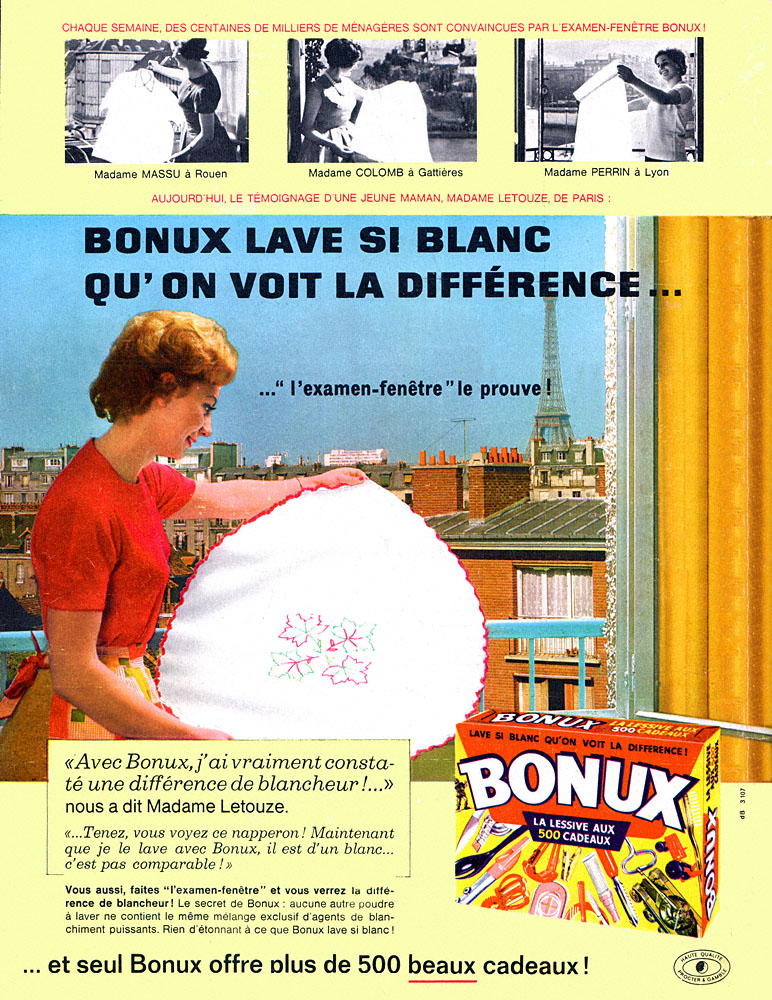 Publicité Bonux 1963