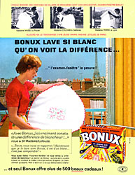 Publicit Bonux 1963