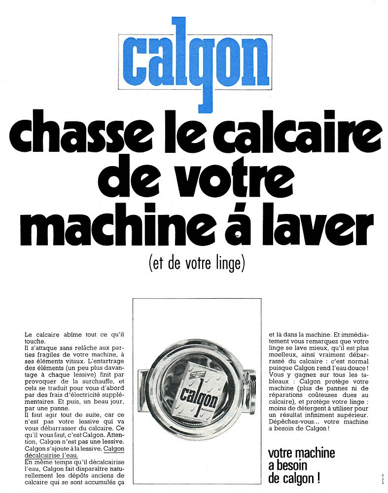 Publicit� Calgon 1970