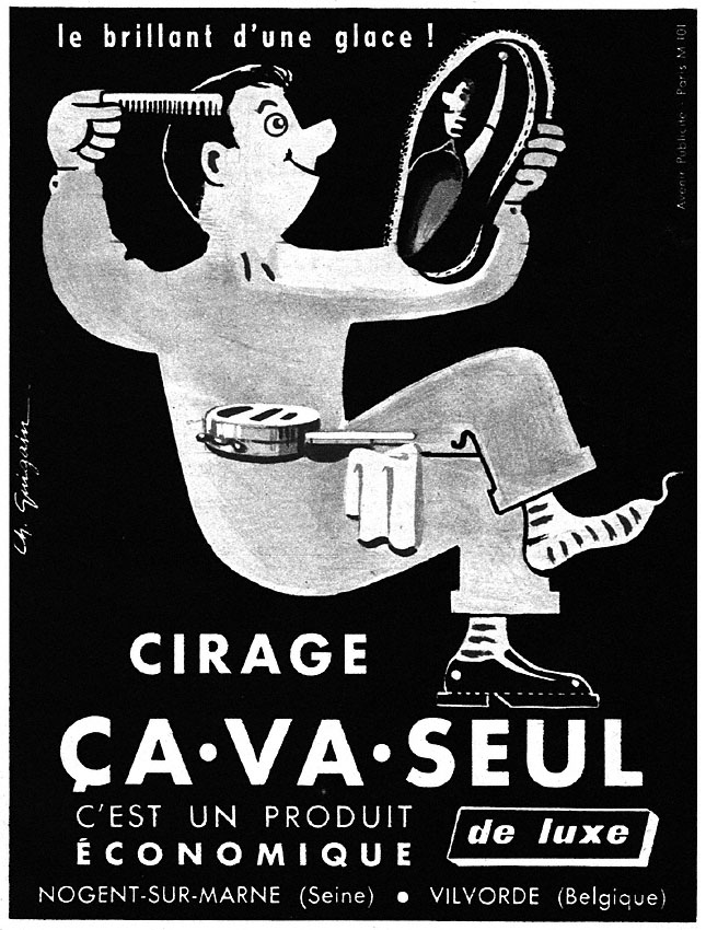 Publicité Ca-Va-Seul 1953