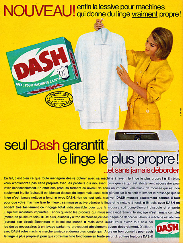 Publicité Dash 1962