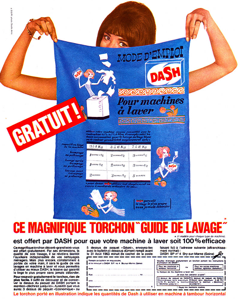 Publicité Dash 1963