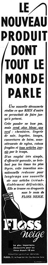 Publicité Floss 1953