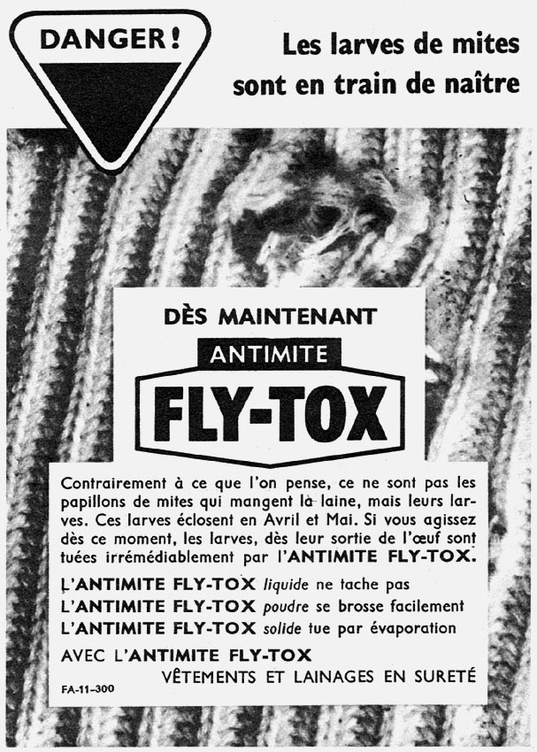 Publicité Fly-Tox 1955