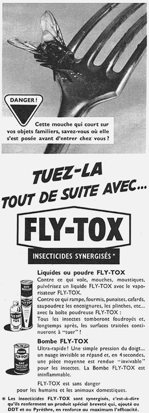 Publicité Fly-Tox 1955