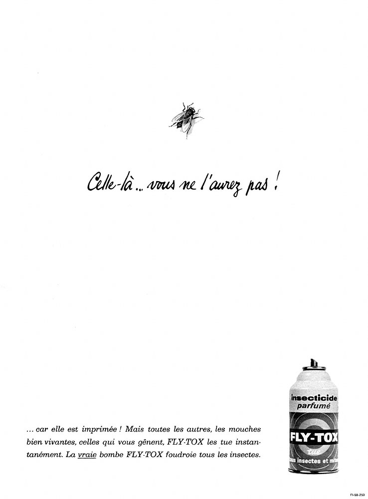Publicité Fly-Tox 1962