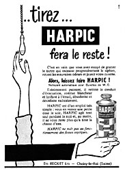 Publicit Harpic 1956