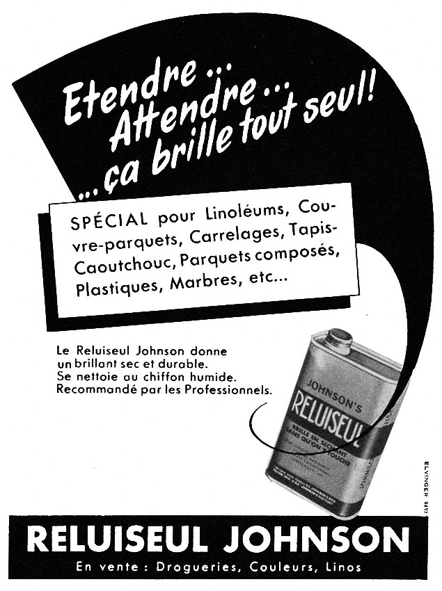 Publicité Johnson 1953