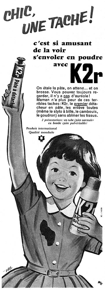 Publicité K2r 1960