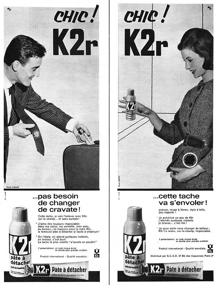 Publicité K2r 1960