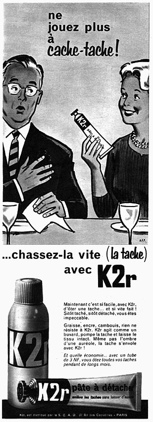 Publicité K2r 1961