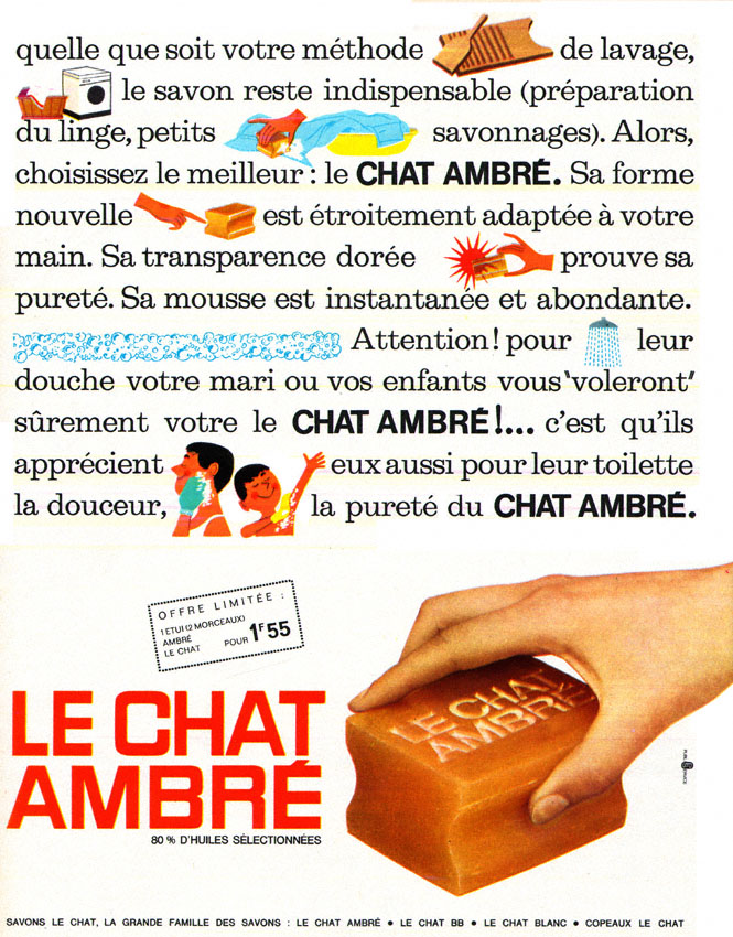 Publicité Le Chat 1963