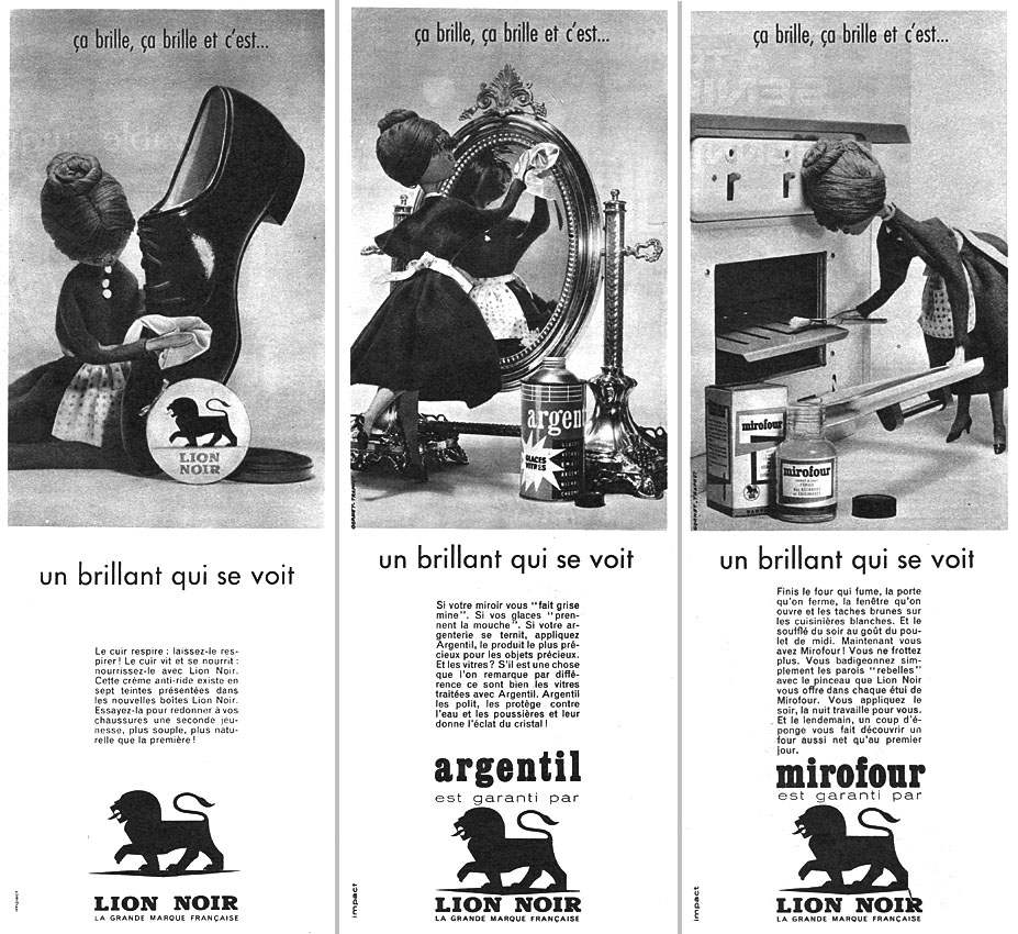 Publicité Lion Noir 1960