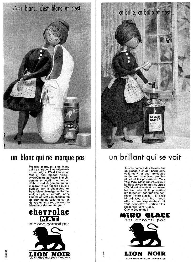 Publicité Lion Noir 1960