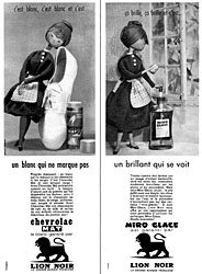 Publicit Lion Noir 1960