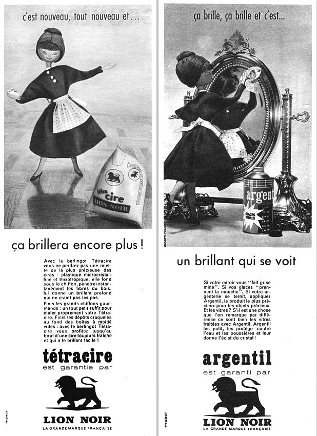 Publicité Lion Noir 1960