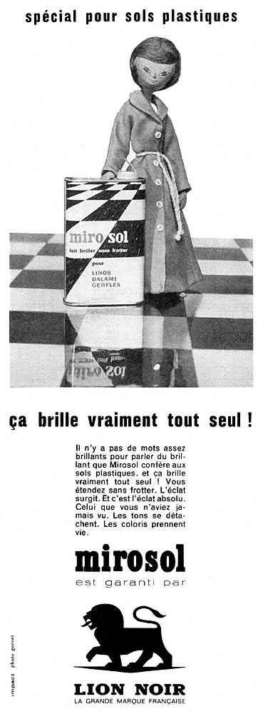 Publicité Lion Noir 1961