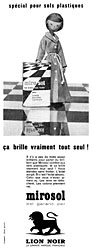 Publicit Lion Noir 1961