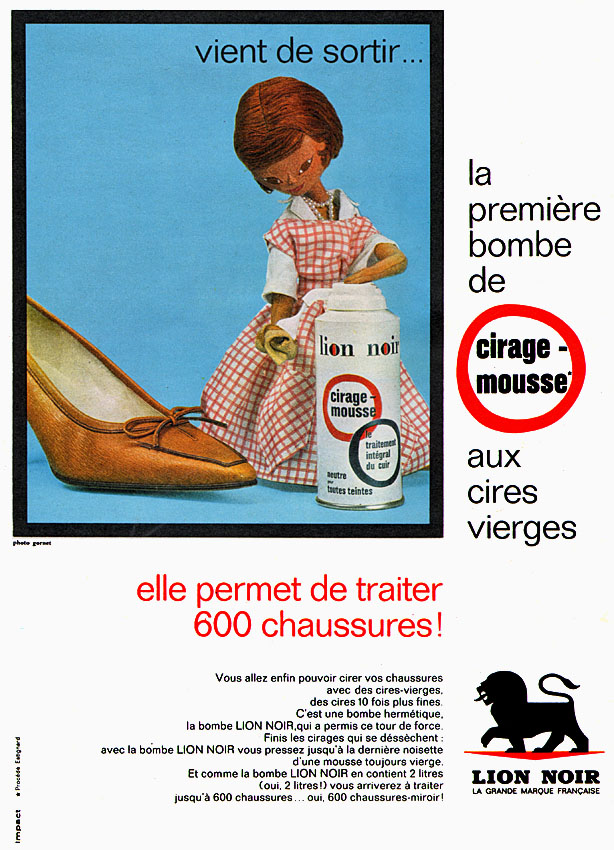 Publicité Lion Noir 1961