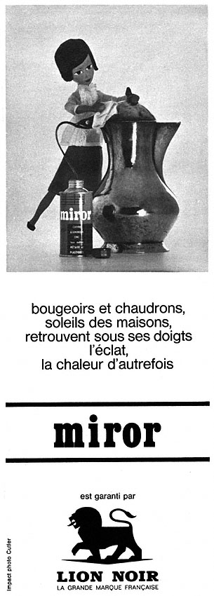 Publicité Lion Noir 1963