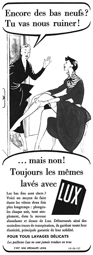 Publicité Lux 1951