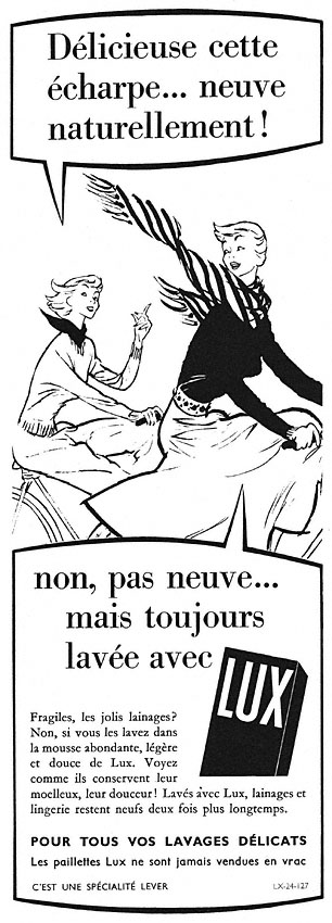 Publicité Lux 1951