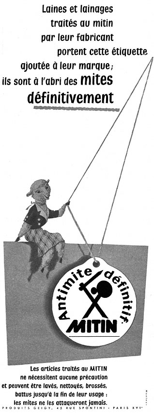 Publicité Mitin 1954