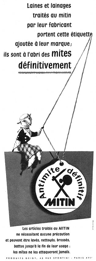 Publicité Mitin 1955