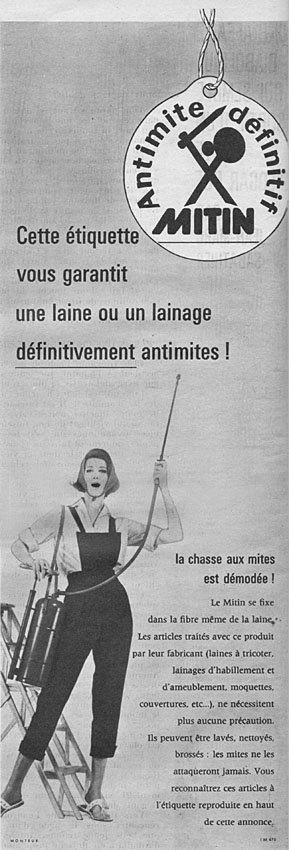 Publicité Mitin 1961