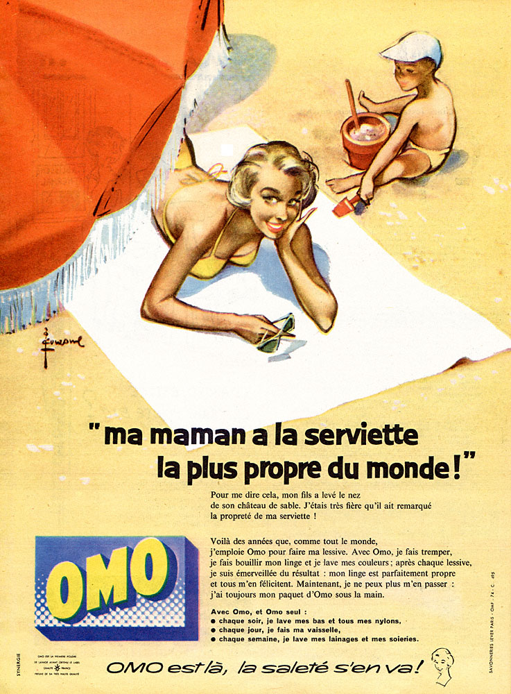 Publicité Omo 1958