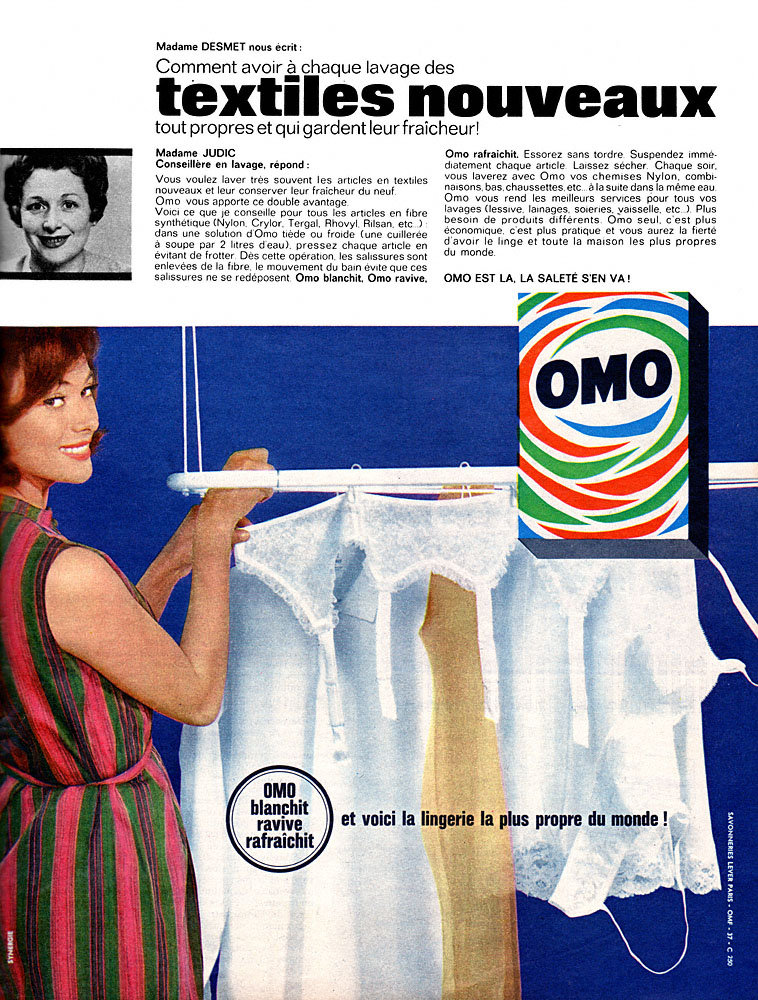 Publicité Omo 1962