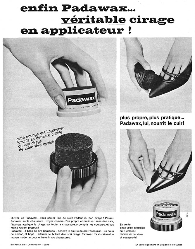 Publicité Padawax 1964