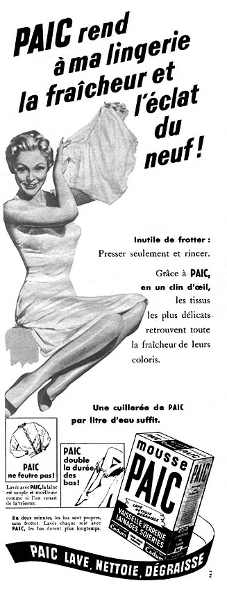 Publicité Paic 1953