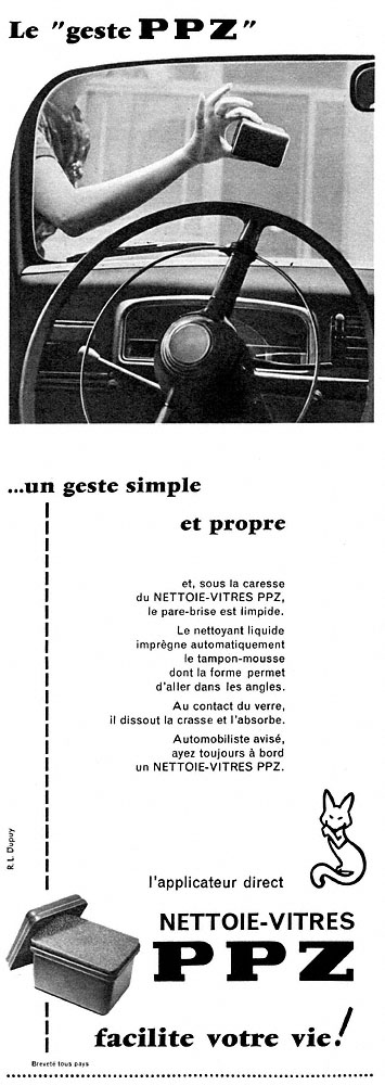 Publicité Ppz 1959