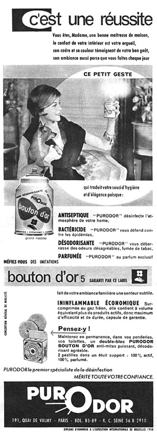 Publicité PurOdor 1960