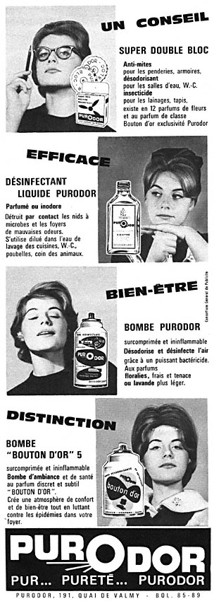 Publicité PurOdor 1963