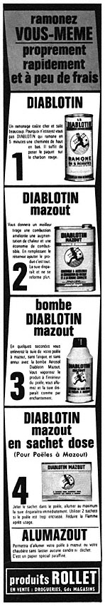 Publicité Rollet 1965