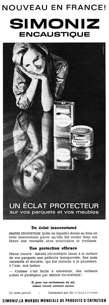 Publicité Simoniz 1962