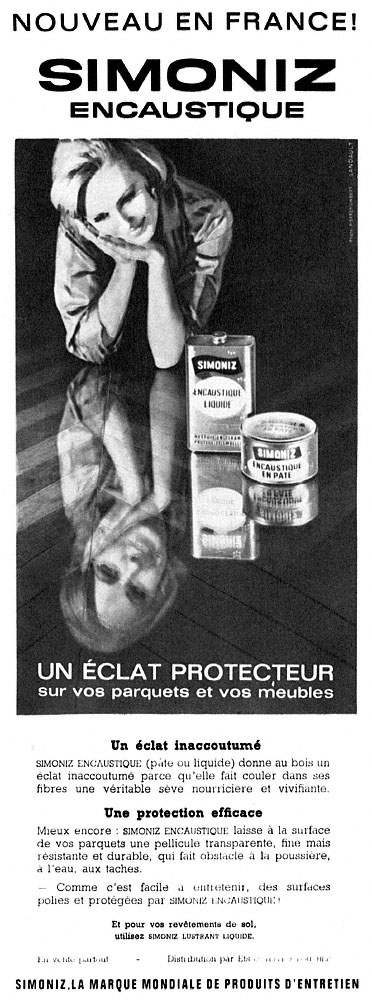 Publicité Simoniz 1962
